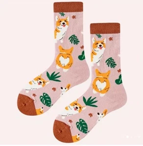 Corgi dog socks US Size Men 7-12 BRAND NEW! unisex men/women kids - Picture 1 of 4