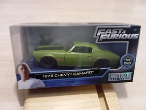 JADA -  fast and furious 1973 CHEVY CAMARO GREEN 1/32 APROX *NEW* - Picture 1 of 7