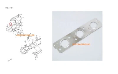 Junta colector de escape motor K6A SUZUKI JIMNY JA22W GENUINA Foto 1 de 4