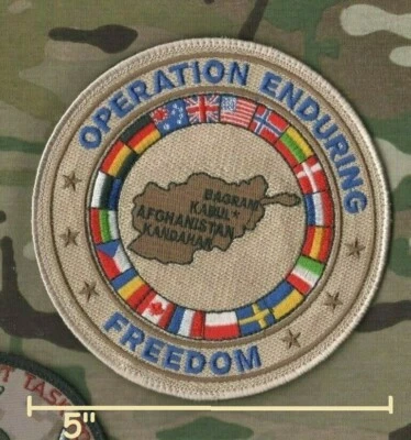 Oef Afghanistan Bagram Kaboul Kandahar Opération Enduring Libre Vêlkrö 5 " Patch - Photo 1/4