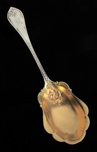 TOWLE RUSTIC (1895) STERLING SILVER GOLD WASH 9" BERRY SPOON - Picture 1 of 4
