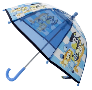 Bluey Childrens Character Folding Umbrella Kids Boys Dog Blue - Picture 1 of 2