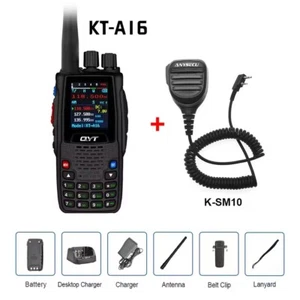 QYT KT-A16 Nadajnik pasma powietrznego 200 kanałów 6W Walkie Talkie z mikrofonem - Zdjęcie 1 z 8