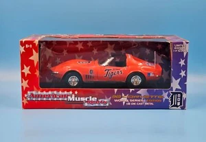 ERTL AMERICAN MUSCLE 1968 CORVETTE TIGERS WORLD SERIES 1:18 (NEW) 1/5000 WOW!🔥 - Picture 1 of 5