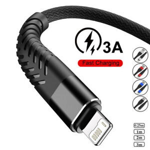 Braided USB Charging Charger Cable Cord for iPhone 14 13 12 11 Pro Max XR 8 iPad