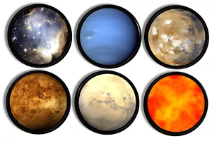 Planets of Solar System Drawer Pulls Earth Sun Moon Unique Science Knob Hardware - Picture 1 of 6