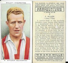 Wills - Association Footballers - 1939 - Choose from drop down list (T4)