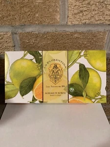 La Florentina CITRUS Bar Soap, MADE in ITALY w/ SHEA BUTTER 5.3 oz X 3 Bars - Picture 1 of 7