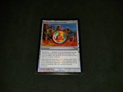 MTG 1x Mirrodin rare artifact LP Italian FOIL Extraplanar Lens - ships w/ track - Image 1 of 2