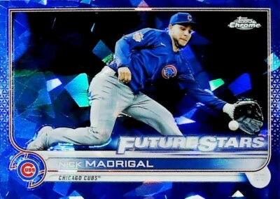2022 TOPPS CHROME SAPPHIRE EDITION #466 NICK MADRIGAL CHICAGO CUBS - Image 1 of 2