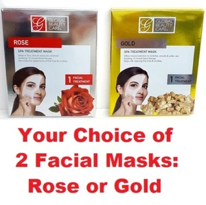 Global Beauty Spa Behandlung Gesichtsmaske Therapie Feuchtigkeit Falten Ton Rosegold - Bild 1 von 7
