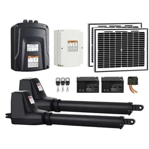800KG Double Swing Auto Motor Remote Gate Opener with 20W Solar Backup Randy & T - Picture 1 of 3