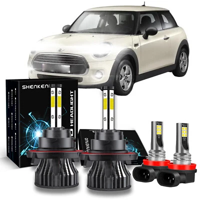 For Mini Cooper 2007-2018 LED Headlights High Low Beam Fog Light Combo 4x - Image 1 of 4
