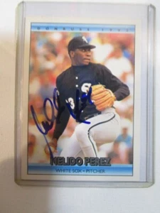 SIGNED AUTOGRAPHED 1992 Donruss Melido Perez P Chicago White Sox Baseball Card - Picture 1 of 1