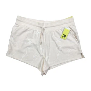 Nuevo con etiquetas Pantalones Cortos All In Motion Terry Francés Tiro Medio Estampados Con Bolsillos Crema XXL - Imagen 1 de 5