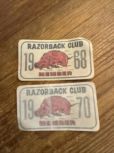 Mid Century Razorback Club Window Decal 1968 1970 University Of Arkansas - Picture 1 of 4