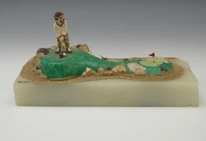 RON LEE VINTAGE 1986 CLOWN GOLFING FIGURINE SCULPTURE LTD ED 333/4500 - Picture 1 of 10