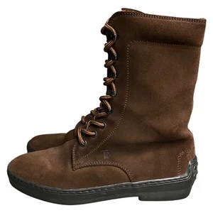 Tod's Gommino Botas al Tobillo Desierto Marrón Gamuza Goma Guijarro Suelas Damas EU 35.5 - Imagen 1 de 16