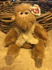 TY ATTIC TREASURES COLLECTION - MORGAN THE MONKEY WITH VEST 1993 9.5" Jointed - Bild 1 von 3