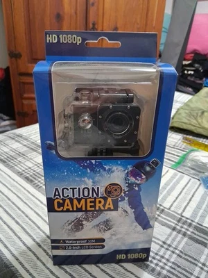 Action Camera 1080P Full HD 2" Inch Screen Waterproof 30M 140° angle Sports New - Image 1 of 4