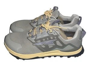 ALTRA Womens 11 Lone Peak All-WTHR Low 2 Trail Running Gray/Orange Waterproof - Picture 1 of 10
