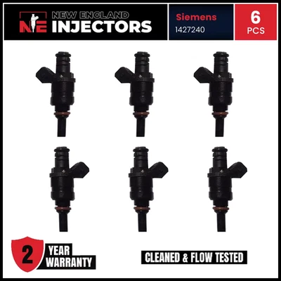 BMW Siemens Deka Flow Matched 1427240 Fuel Injectors Set Of 6 2.5l 2.8l I6 - Image 1 of 4