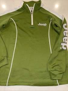 Top sportivo Tri-Mountain Performance donna L 1/4 zip aderente logo JEEP LS - Foto 1 di 7