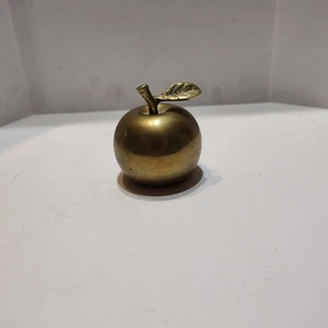 Vintage Brass Apple Bell with Nice Patina and Ring Tone 3" X 2.5" - Picture 1 of 4