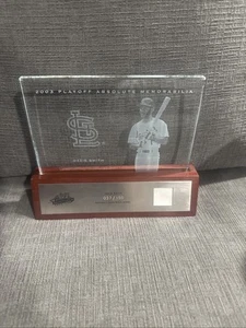 Ozzie Smith 2003 Playoff Absolute Memorabilia Glass Plaque #37 of only 150 - Picture 1 of 4
