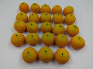 Menge 23 Clementinen Zitrusfrüchte Faux Gefälschte Künstliche Wohnkultur Realistisch - Bild 1 von 4