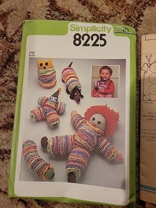 Simplicity 8225 Yo Yo Dolls Owl Dog Clown Caterpillar Sewing Pattern - Picture 1 of 4