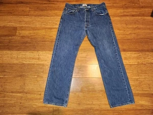 Vintage 2000er Levis 501 Größe 34x30 (32x29) Jeans Straight Denim Blau Herren - Bild 1 von 14