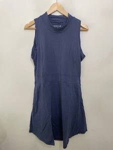Abito Toad&Co Summerdance senza maniche finto collo cotone biologico blu donna L - Foto 1 di 8