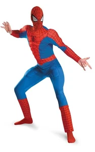 SPIDERMAN DELUXE MUSCLE SUPER HERO PARA HOMBRE ADULTO PLUS ELEGANTE VESTIDO DE HALLOWEEN DISFRAZ - Imagen 1 de 2