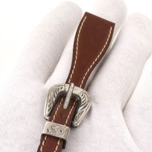 Chevignon 18 mm braunes Leder Uhrenarmband - einzigartiger Stil mit signierter Silberschließe ⌚ - Bild 1 von 6