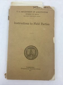 1914 Instructions to Field Parties US Department of Agriculture - Picture 1 of 17