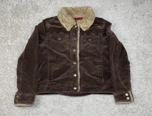 Vintage Paris Blues Outerwear Corduroy Jacket Button up Penny Lane Brown - Picture 1 of 6