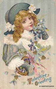 * VALENTINE GREETING - Child in Relief - Picture 1 of 2