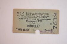 Railway Ticket CLC Stockport T D. to Baguley 3rd