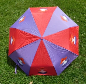 NEAT 37" UMBRELLA WITH RED HATTERS THEME DESIGN - Picture 1 of 4