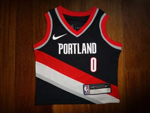 Infant 12 Months Nike Damian Lillard Portland Trail Blazers Icon Edition Jersey Cover