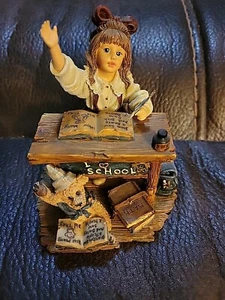 1999 Boyds Yesterdays’ Child The Dollstone Collection Style #3540 School Days - Picture 1 of 6