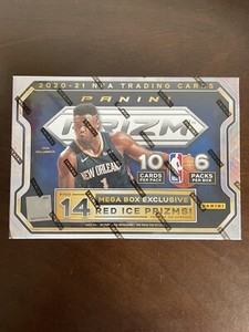 2020-21 Panini Prizm Basketball NBA Mega Box Unopened Factory Sealed Red Ice