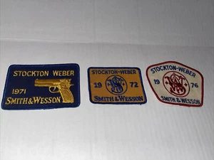 (3) Parche Stockton Weber Smith & Wesson 1971 1972 1976 artículo de colección - Imagen 1 de 5