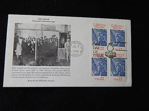 First Day of Issue-Liberty Island(4Stamps) July 4, 1986 - Picture 1 of 3