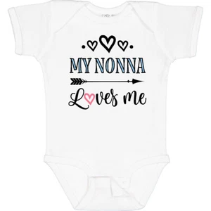 Inktastic My Nonna Loves Me Girls Baby Bodysuit Grandkids Grandchild One-piece - Picture 1 of 12