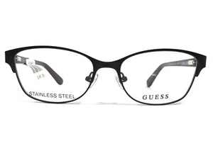 Guess Eyeglasses Frames GU9178 005 Black Purple Cat Eye Full Rim 48-15-135 - Picture 1 of 9