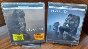 HALO Season 1 + 2 4K Steelbooks (4KUHD)-NEW-PROTECTIVE SLEEVE-Free Shipping! - Picture 1 of 10