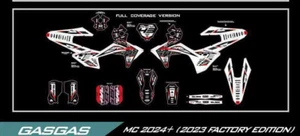 Kit gráfico calcomanías envolventes de vinilo pegatina motocross GASGAS MC 2024+ MX BRISBANE - Imagen 1 de 5