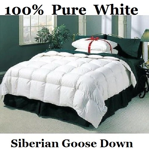 VICEROYBEDDING DOUBLE BED SIZE 100% PURE SIBERIAN GOOSE DOWN DUVET